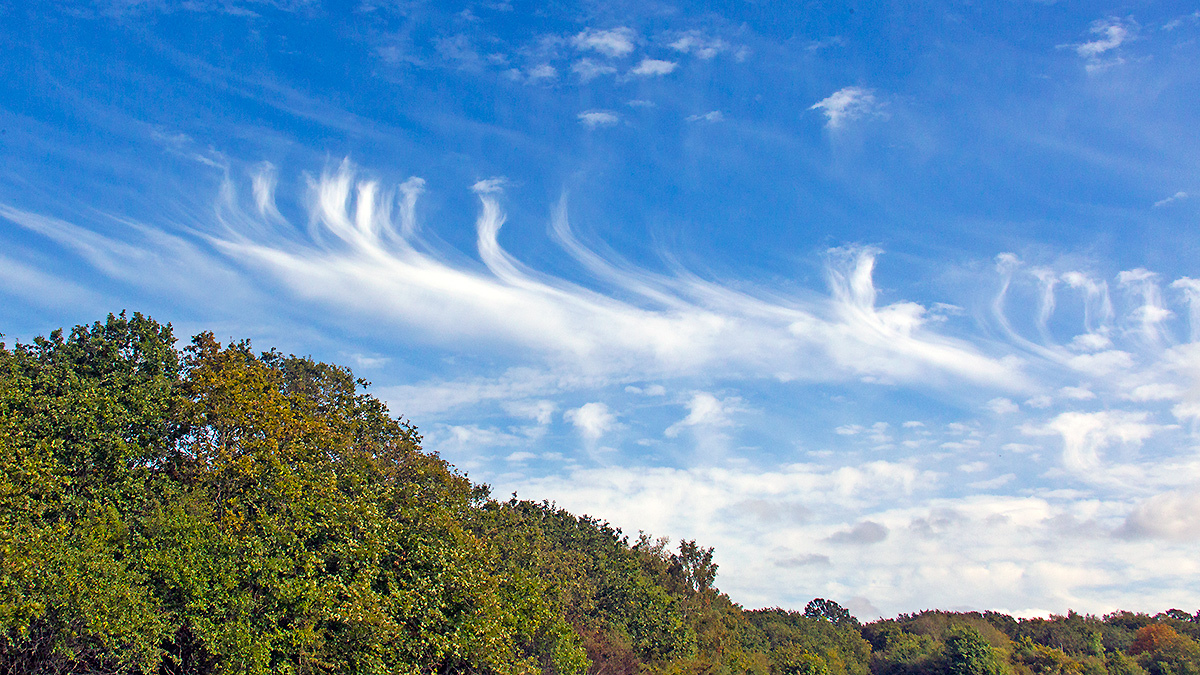 Mare’s tail clouds